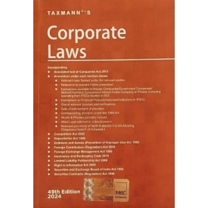 Taxmann's Corporate Laws by Taxmann's Editorial Board [Pocket Edn. 2024]